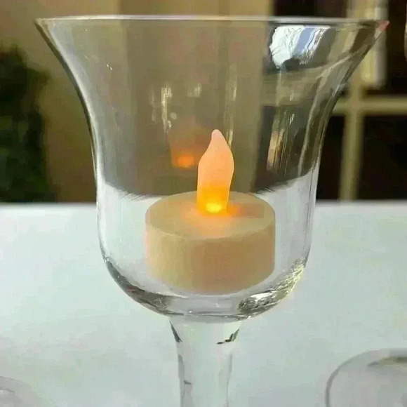 Holiday Time 5 Piece Clear Votive Holder Set Beautiful For Christmas/Holidays - Picture 4 of 10